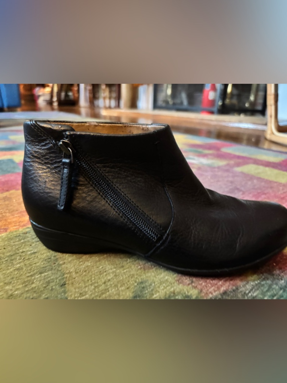 Dansko Black Leather Booties Size 37 | Comfort Staple | Excellent Condition